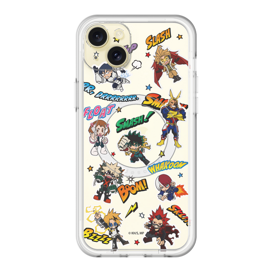 スリムプロテクションプレミアムケース with MagSafe［ 僕のヒーローアカデミア - アメコミ ］