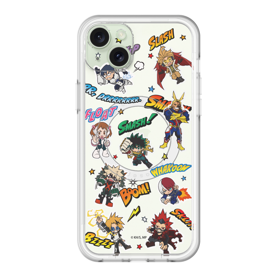 スリムプロテクションプレミアムケース with MagSafe［ 僕のヒーローアカデミア - アメコミ ］