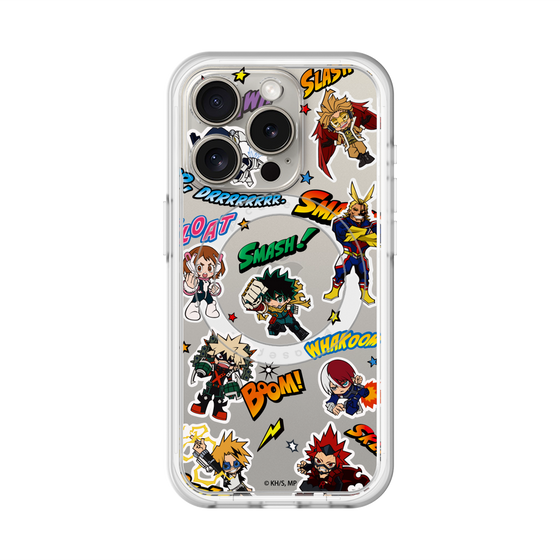 スリムプロテクションプレミアムケース with MagSafe［ 僕のヒーローアカデミア - アメコミ ］