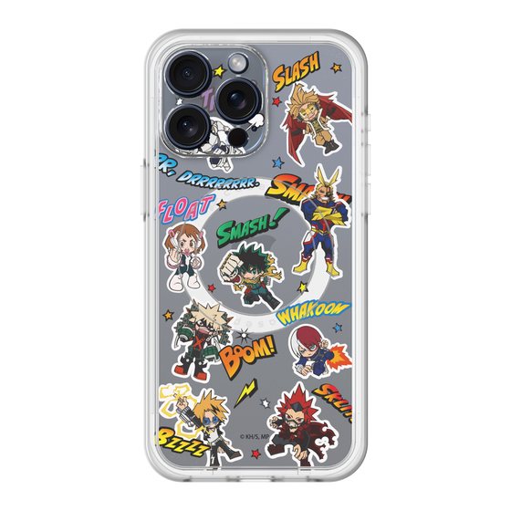 スリムプロテクションプレミアムケース with MagSafe［ 僕のヒーローアカデミア - アメコミ ］