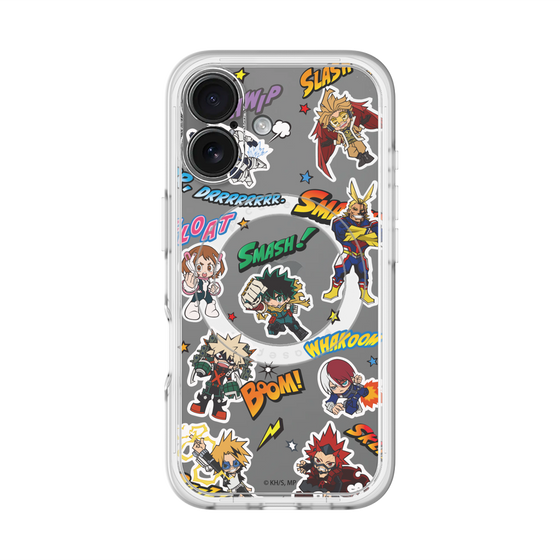 スリムプロテクションプレミアムケース with MagSafe［ 僕のヒーローアカデミア - アメコミ ］