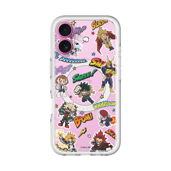 スリムプロテクションプレミアムケース with MagSafe［ 僕のヒーローアカデミア - アメコミ ］