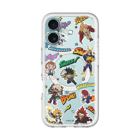 スリムプロテクションプレミアムケース with MagSafe［ 僕のヒーローアカデミア - アメコミ ］