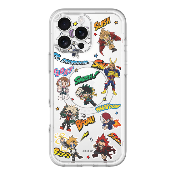 スリムプロテクションプレミアムケース with MagSafe［ 僕のヒーローアカデミア - アメコミ ］