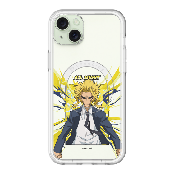 スリムプロテクションプレミアムケース with MagSafe［ 僕のヒーローアカデミア - ポップ -オールマイト ］