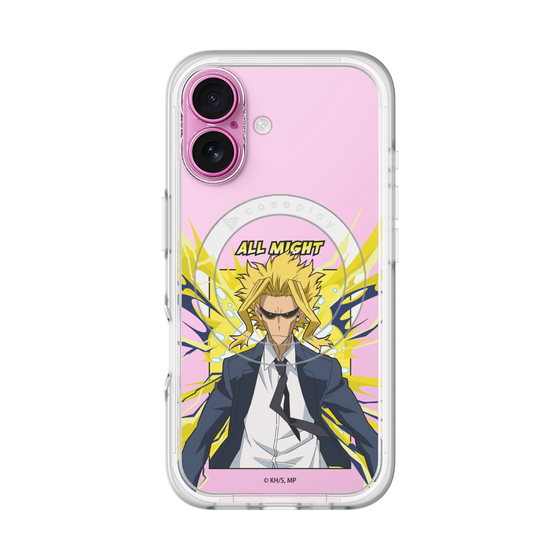 スリムプロテクションプレミアムケース with MagSafe［ 僕のヒーローアカデミア - ポップ -オールマイト ］