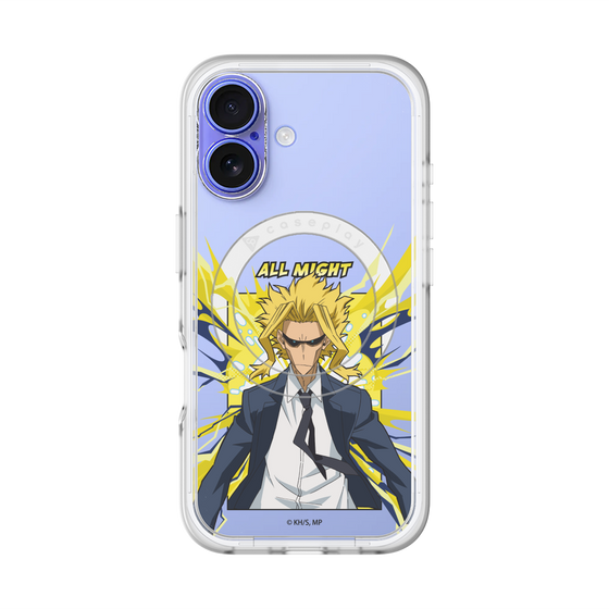 スリムプロテクションプレミアムケース with MagSafe［ 僕のヒーローアカデミア - ポップ -オールマイト ］