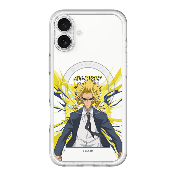スリムプロテクションプレミアムケース with MagSafe［ 僕のヒーローアカデミア - ポップ -オールマイト ］
