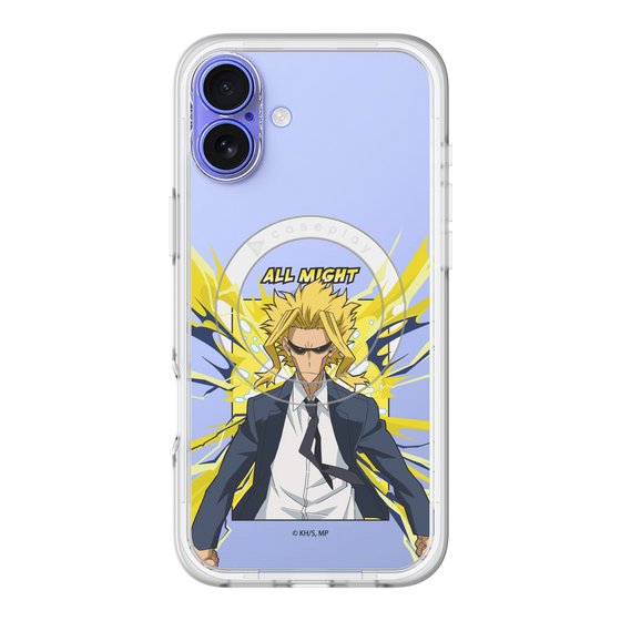 スリムプロテクションプレミアムケース with MagSafe［ 僕のヒーローアカデミア - ポップ -オールマイト ］