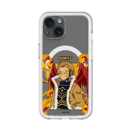 スリムプロテクションプレミアムケース with MagSafe［ 僕のヒーローアカデミア - ポップ - ホークス ］