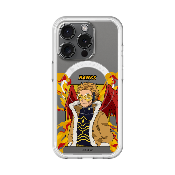 スリムプロテクションプレミアムケース with MagSafe［ 僕のヒーローアカデミア - ポップ - ホークス ］