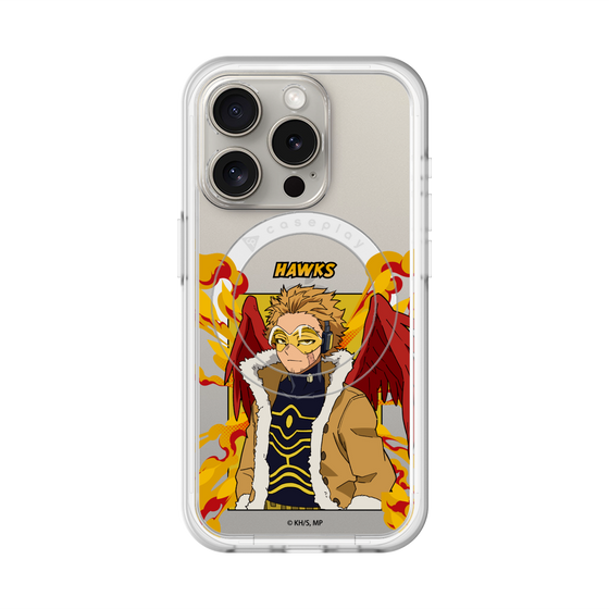 スリムプロテクションプレミアムケース with MagSafe［ 僕のヒーローアカデミア - ポップ - ホークス ］