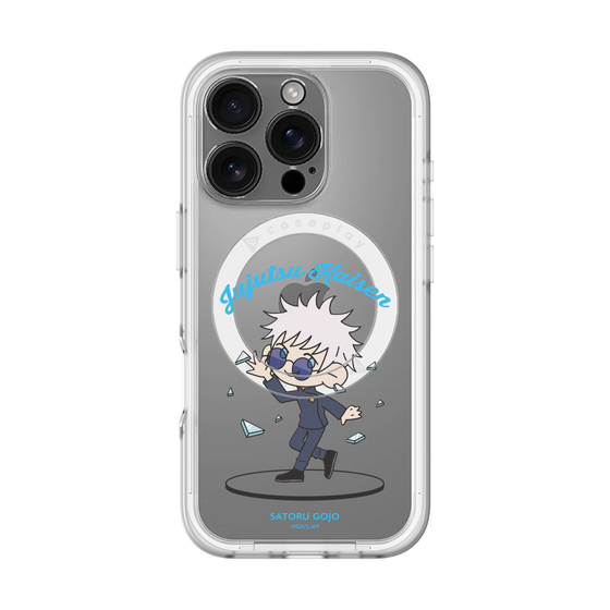 スリムプロテクションプレミアムケース with MagSafe［ 呪術廻戦 - ミニキャラ - 五条 悟（懐玉・玉折） ］