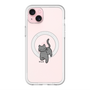 スリムプロテクションプレミアムケース with MagSafe［ オリジナル - CASEPLAYネコ - black ］