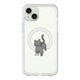スリムプロテクションプレミアムケース with MagSafe［ オリジナル - CASEPLAYネコ - black ］