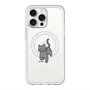 スリムプロテクションプレミアムケース with MagSafe［ オリジナル - CASEPLAYネコ - black ］