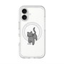 スリムプロテクションプレミアムケース with MagSafe［ オリジナル - CASEPLAYネコ - black ］