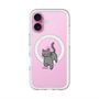 スリムプロテクションプレミアムケース with MagSafe［ オリジナル - CASEPLAYネコ - black ］