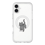 スリムプロテクションプレミアムケース with MagSafe［ オリジナル - CASEPLAYネコ - black ］