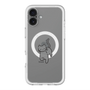 スリムプロテクションプレミアムケース with MagSafe［ オリジナル - CASEPLAYネコ - black ］