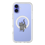 スリムプロテクションプレミアムケース with MagSafe［ オリジナル - CASEPLAYネコ - black ］