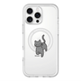 スリムプロテクションプレミアムケース with MagSafe［ オリジナル - CASEPLAYネコ - black ］