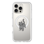 スリムプロテクションプレミアムケース with MagSafe［ オリジナル - CASEPLAYネコ - black ］