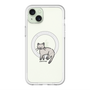 スリムプロテクションプレミアムケース with MagSafe［ オリジナル - CASEPLAYネコ - pointed ］