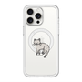 スリムプロテクションプレミアムケース with MagSafe［ オリジナル - CASEPLAYネコ - pointed ］