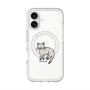 スリムプロテクションプレミアムケース with MagSafe［ オリジナル - CASEPLAYネコ - pointed ］