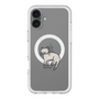 スリムプロテクションプレミアムケース with MagSafe［ オリジナル - CASEPLAYネコ - pointed ］