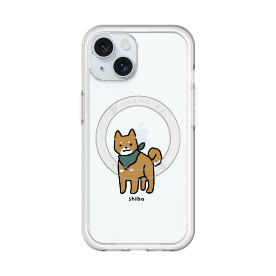 スリムプロテクションプレミアムケース with MagSafe［ オリジナル - CASEPLAYイヌ - shiba ］