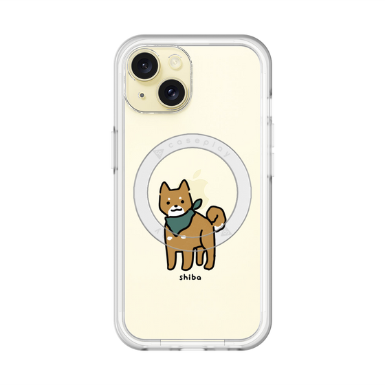スリムプロテクションプレミアムケース with MagSafe［ オリジナル - CASEPLAYイヌ - shiba ］