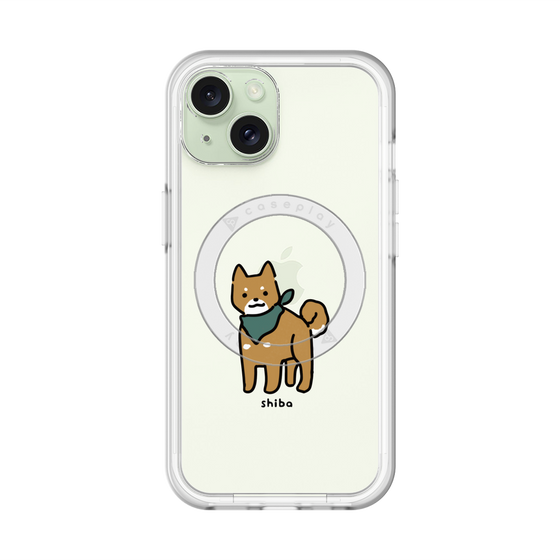スリムプロテクションプレミアムケース with MagSafe［ オリジナル - CASEPLAYイヌ - shiba ］