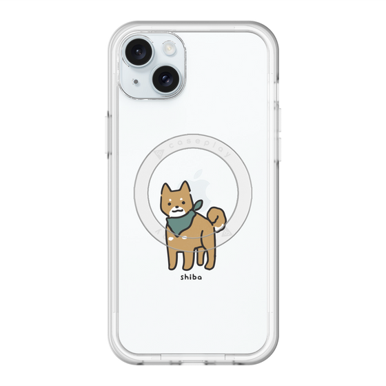 スリムプロテクションプレミアムケース with MagSafe［ オリジナル - CASEPLAYイヌ - shiba ］