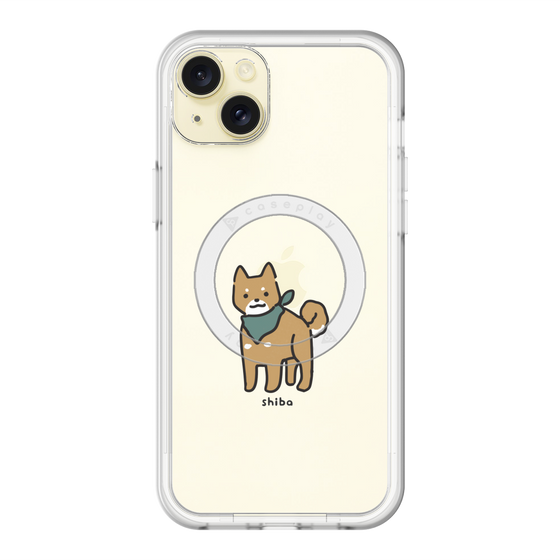 スリムプロテクションプレミアムケース with MagSafe［ オリジナル - CASEPLAYイヌ - shiba ］