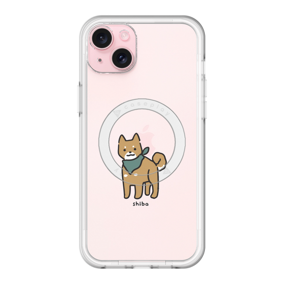 スリムプロテクションプレミアムケース with MagSafe［ オリジナル - CASEPLAYイヌ - shiba ］