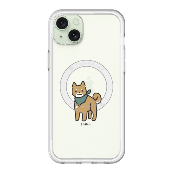 スリムプロテクションプレミアムケース with MagSafe［ オリジナル - CASEPLAYイヌ - shiba ］