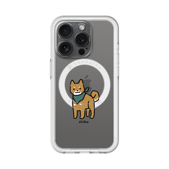 スリムプロテクションプレミアムケース with MagSafe［ オリジナル - CASEPLAYイヌ - shiba ］