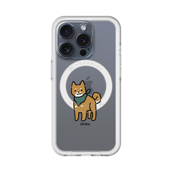 スリムプロテクションプレミアムケース with MagSafe［ オリジナル - CASEPLAYイヌ - shiba ］