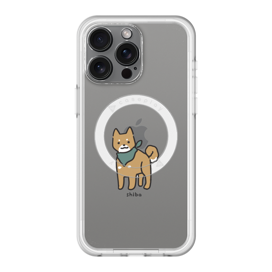スリムプロテクションプレミアムケース with MagSafe［ オリジナル - CASEPLAYイヌ - shiba ］