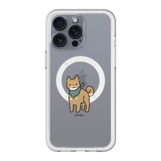 スリムプロテクションプレミアムケース with MagSafe［ オリジナル - CASEPLAYイヌ - shiba ］