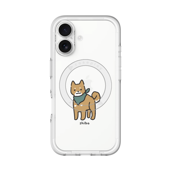 スリムプロテクションプレミアムケース with MagSafe［ オリジナル - CASEPLAYイヌ - shiba ］