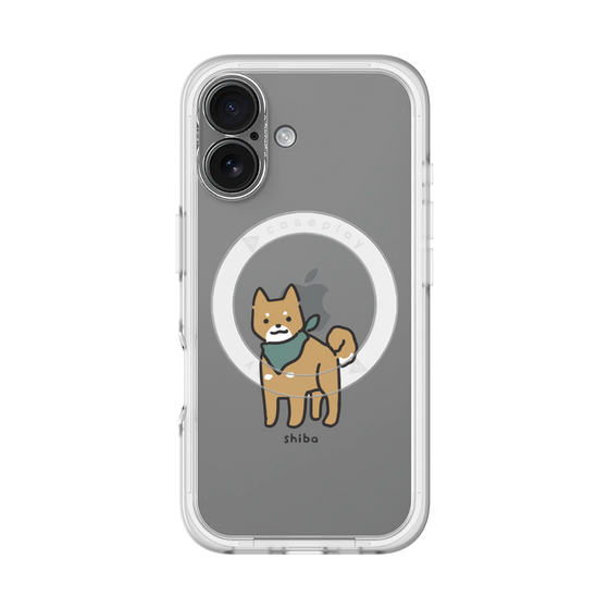 スリムプロテクションプレミアムケース with MagSafe［ オリジナル - CASEPLAYイヌ - shiba ］