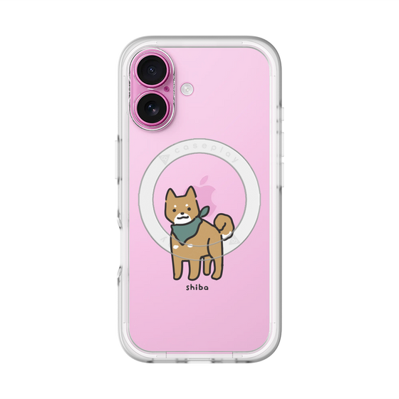 スリムプロテクションプレミアムケース with MagSafe［ オリジナル - CASEPLAYイヌ - shiba ］