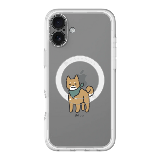 スリムプロテクションプレミアムケース with MagSafe［ オリジナル - CASEPLAYイヌ - shiba ］