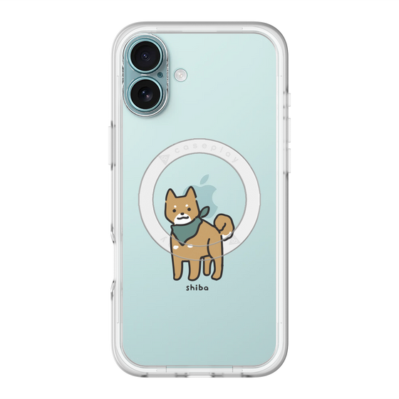 スリムプロテクションプレミアムケース with MagSafe［ オリジナル - CASEPLAYイヌ - shiba ］