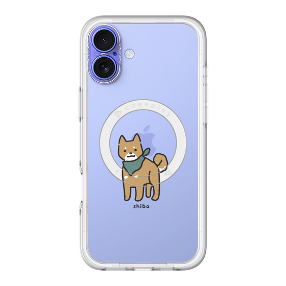 スリムプロテクションプレミアムケース with MagSafe［ オリジナル - CASEPLAYイヌ - shiba ］