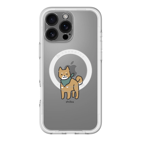 スリムプロテクションプレミアムケース with MagSafe［ オリジナル - CASEPLAYイヌ - shiba ］