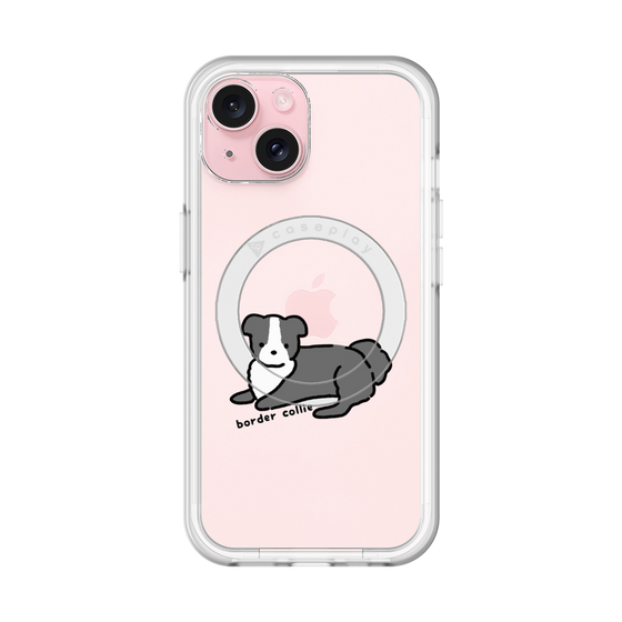スリムプロテクションプレミアムケース with MagSafe［ オリジナル - CASEPLAYイヌ - border collie ］